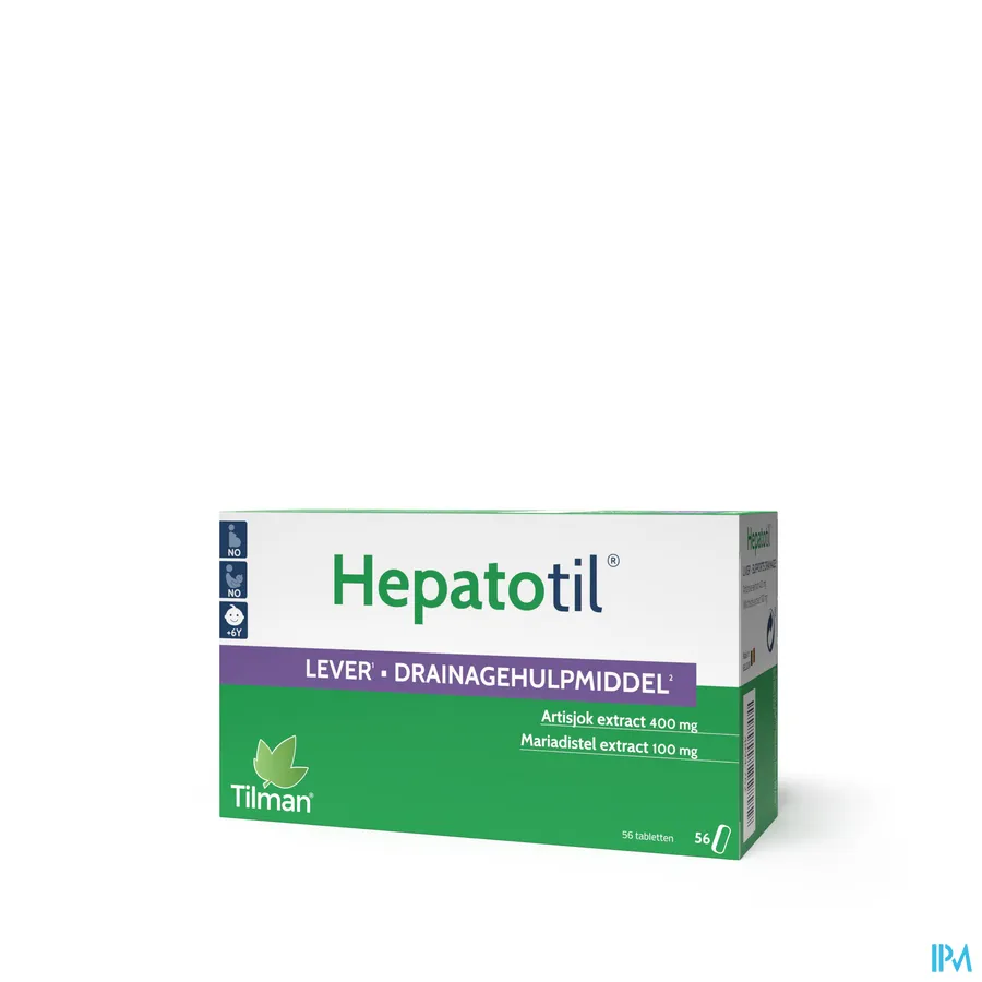 packshot van Hepatotil 56 tabletten
