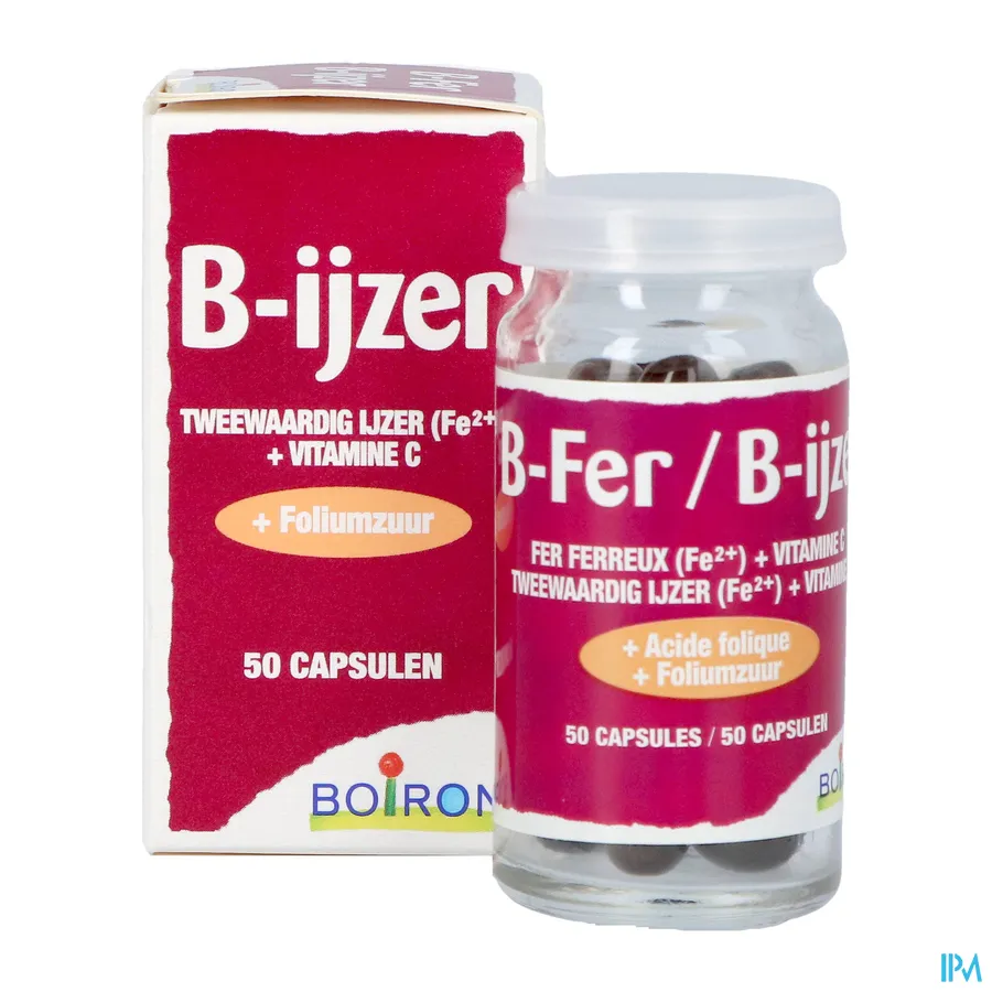 productshot van B-ijzer 50 capsules