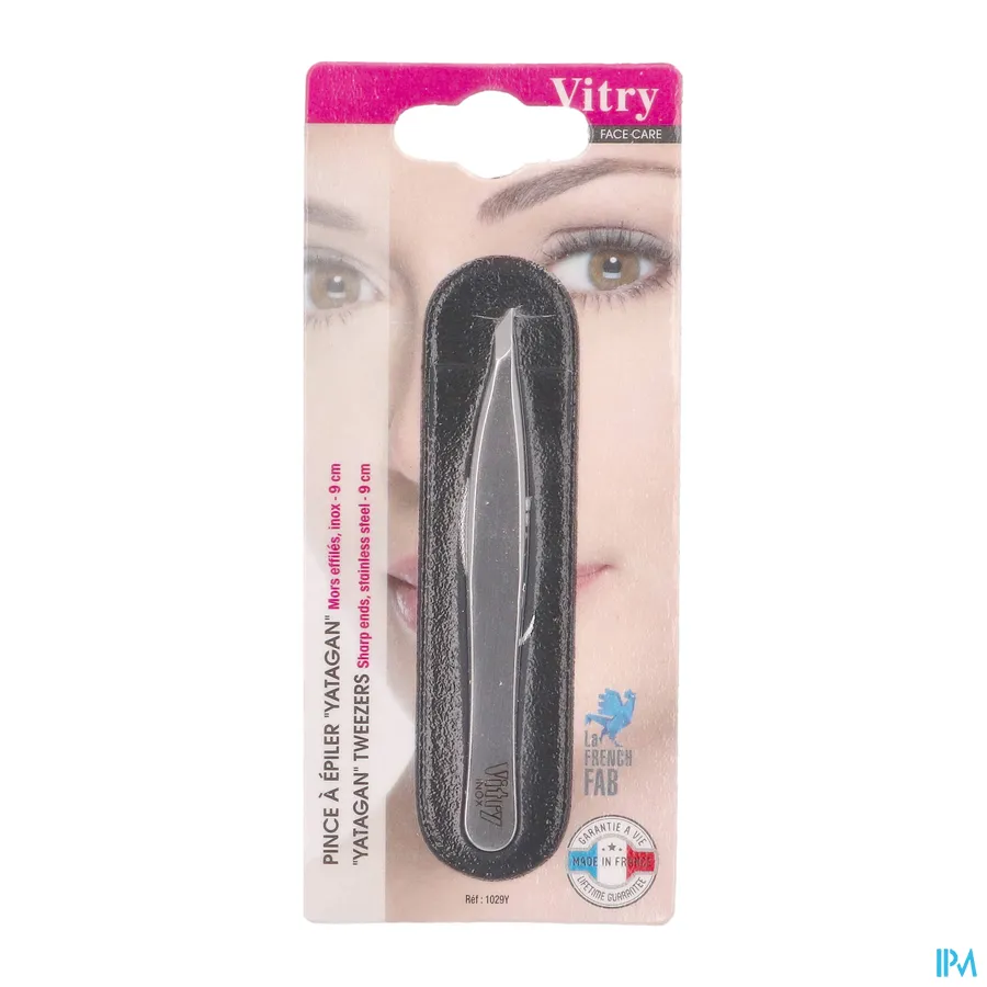 packshot van Vitry Epileerpincet met Ultrafijne Schuine Top in Inox