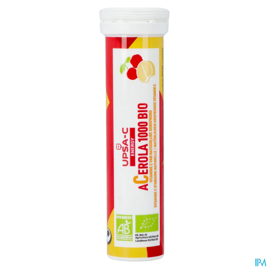 packshot van Upsa C Energy Acerola 1000 mg Kauwtabletten 30 Stuks