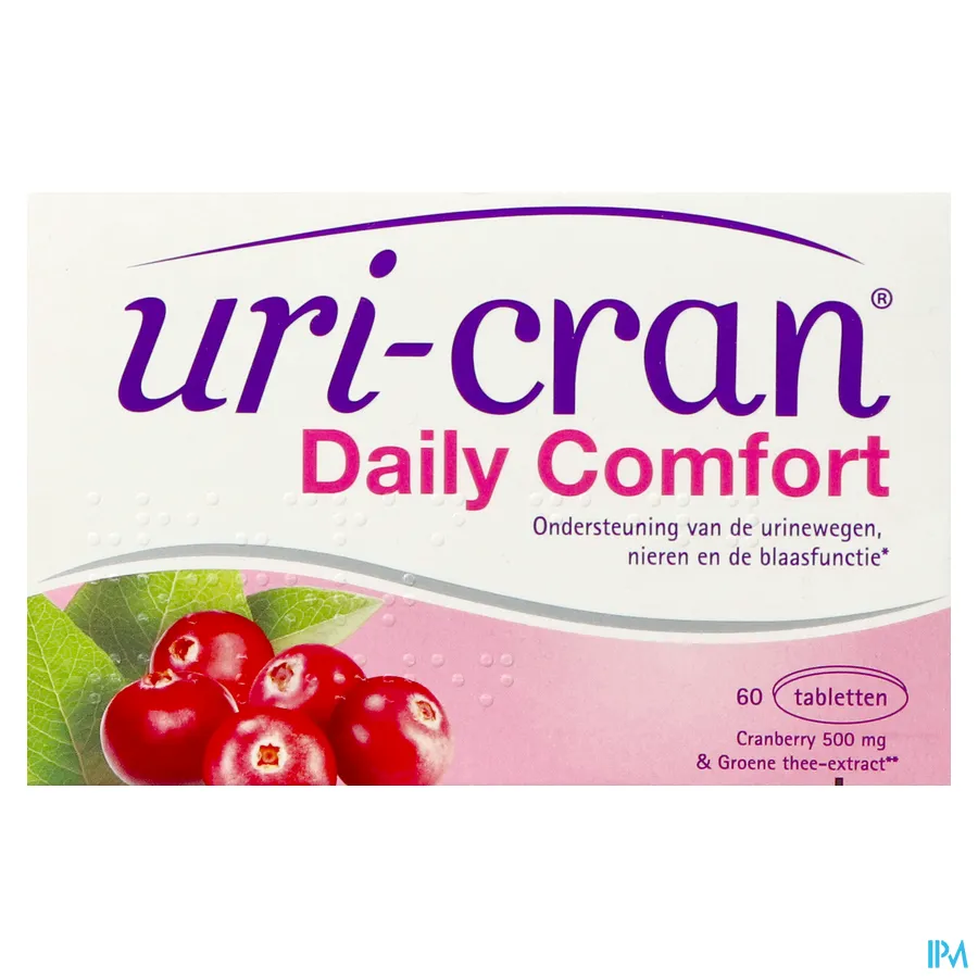 packshot van Uri-Cran Daily Comfort 60 tabletten