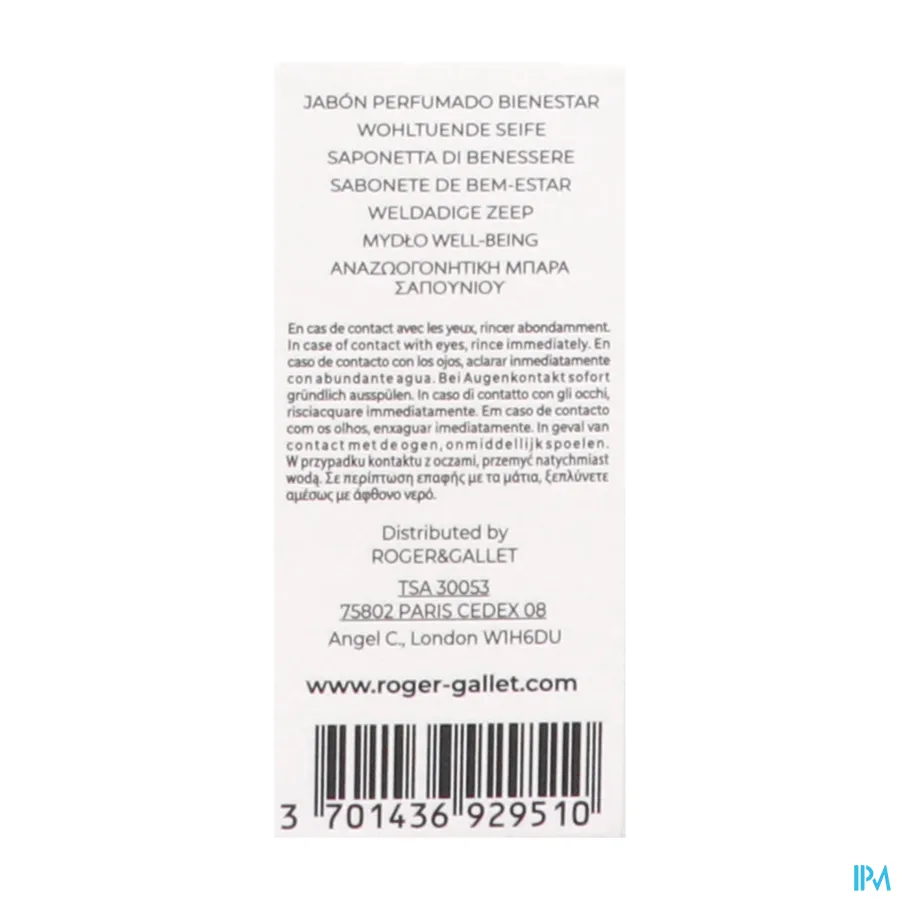 packshot van Roger&gallet Vanille Soleil Zeep 100g