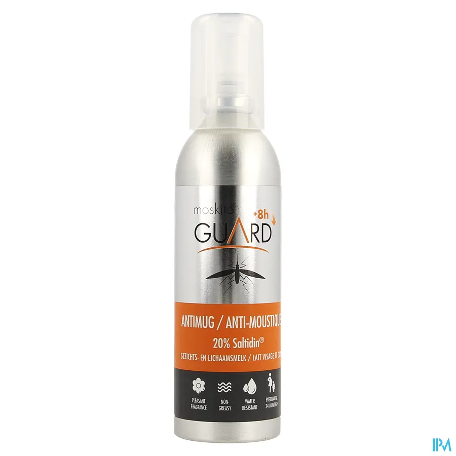 productshot van Moskito Guard Anti-Mug Gezichts- en Lichaamsmelk Spray 75 ml