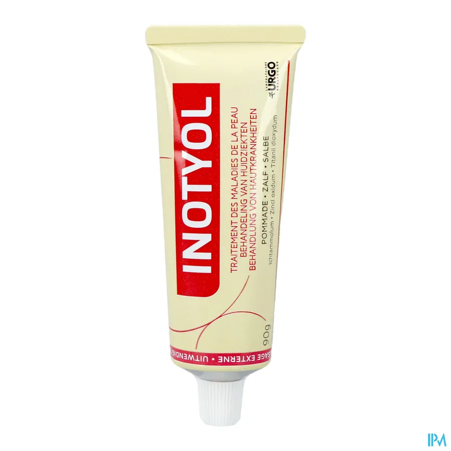productshot van Inotyol Zalf voor de Behandeling van Huidziekten Tube 90 g