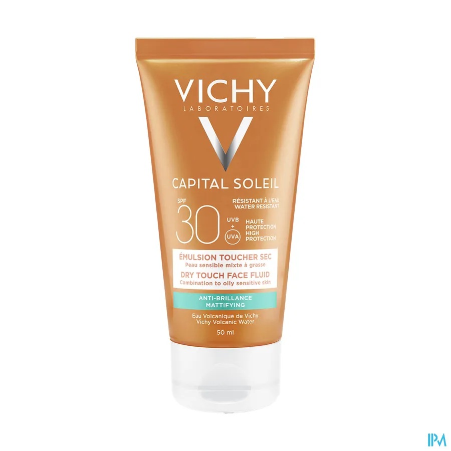 productshot van Vichy Ideal Soleil Gelaat Dry Touch SPF30 50 ml