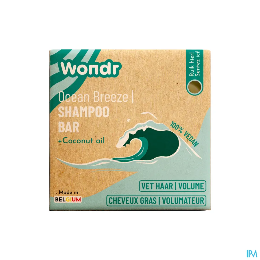 packshot van WONDR Shampoo Bar Ocean Breeze 55 g