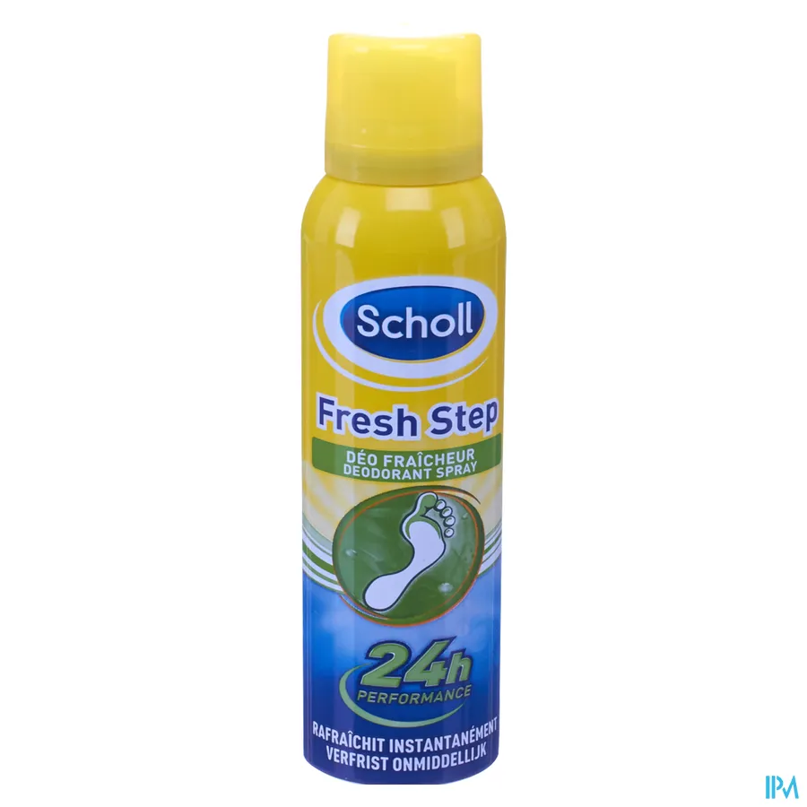 packshot van Scholl Fresh Step Deodorant Spray 24 uur Performance 150 ml