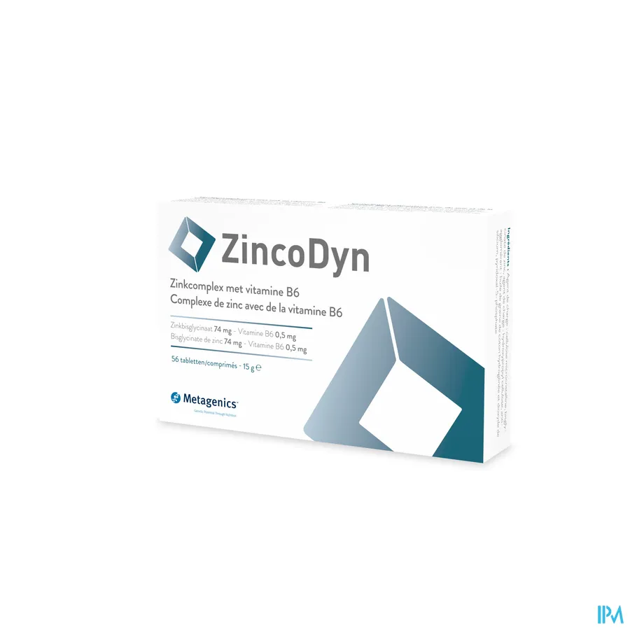 productshot van Metagenics Zincodyn 56 tabletten