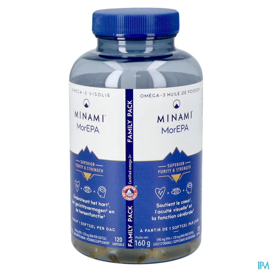 packshot van Minami MorEPA 120 softgels