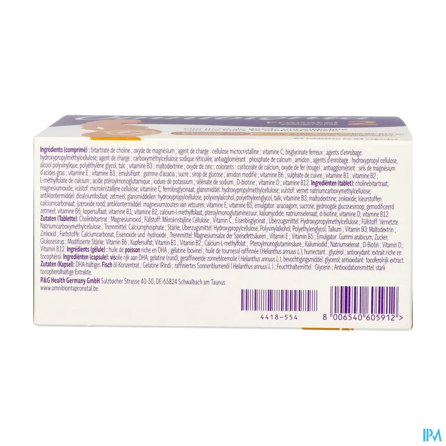 packshot van Omnibionta Pronatal 2 84 tabletten + 84 capsules