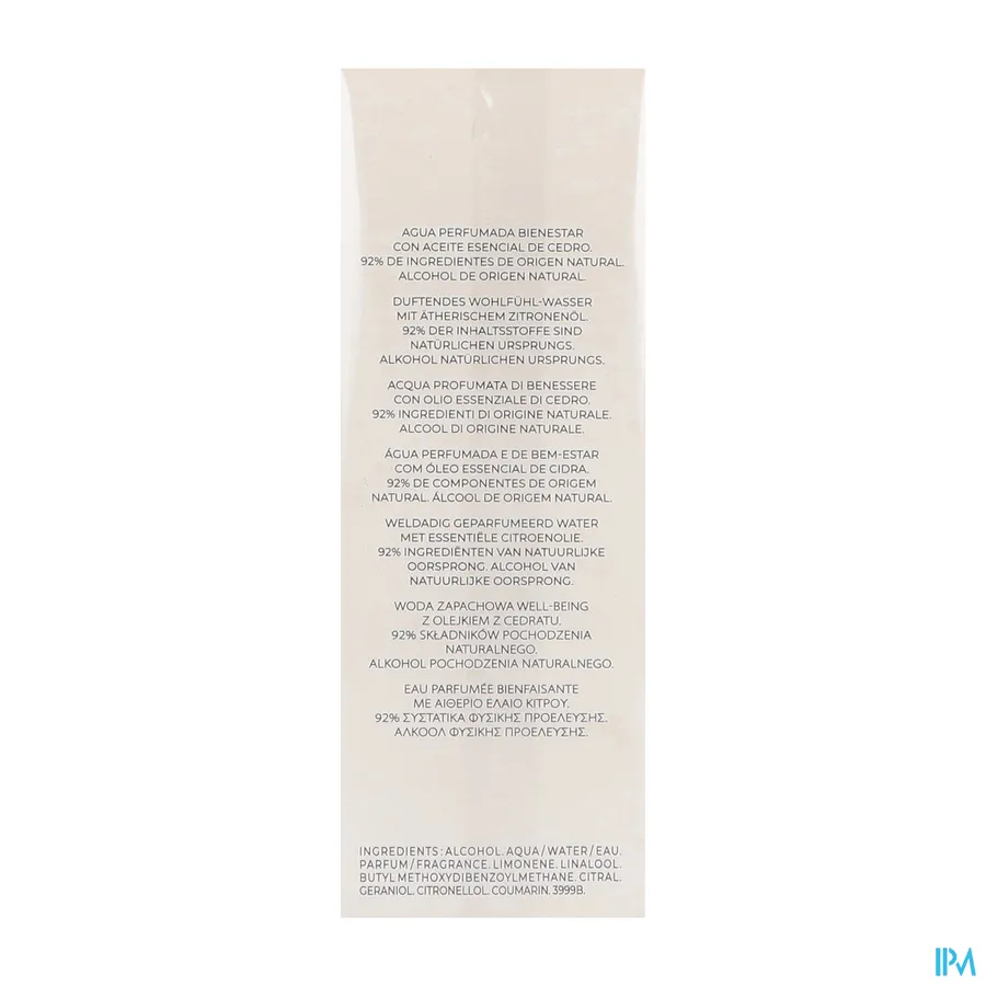 packshot van Roger & gallet Cedrat Eau Parfumee 100 ml