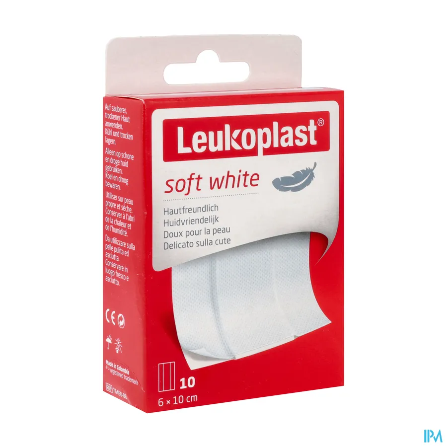 packshot van Leukoplast Soft 6 cm x 10 cm 10 stuks