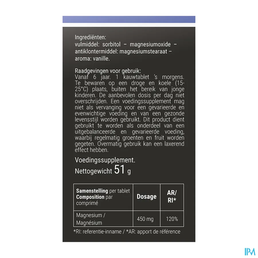packshot van MagnixX 30 kauwtabletten
