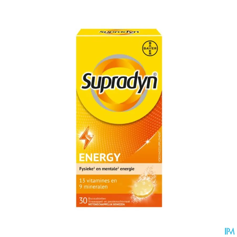 packshot van Supradyn Energy 30 bruistabletten