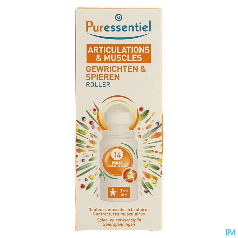 packshot van Puressentiel Roller voor Spieren en Gewrichten 75 ml