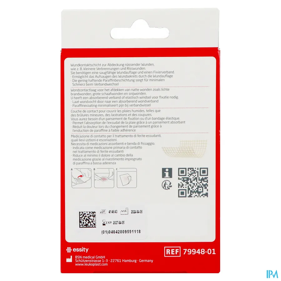 packshot van Leukoplast Cuticell Classic 5 x 5 cm 5 stuks