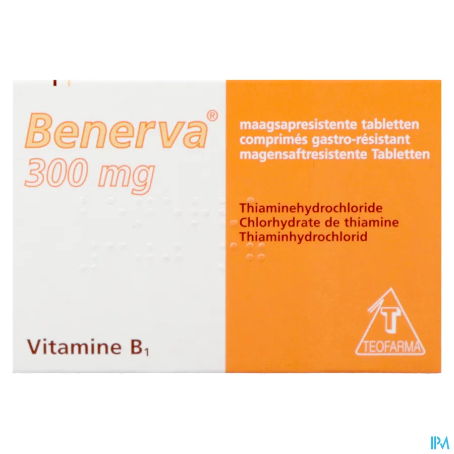 packshot van Benerva 300 mg 20 tabletten