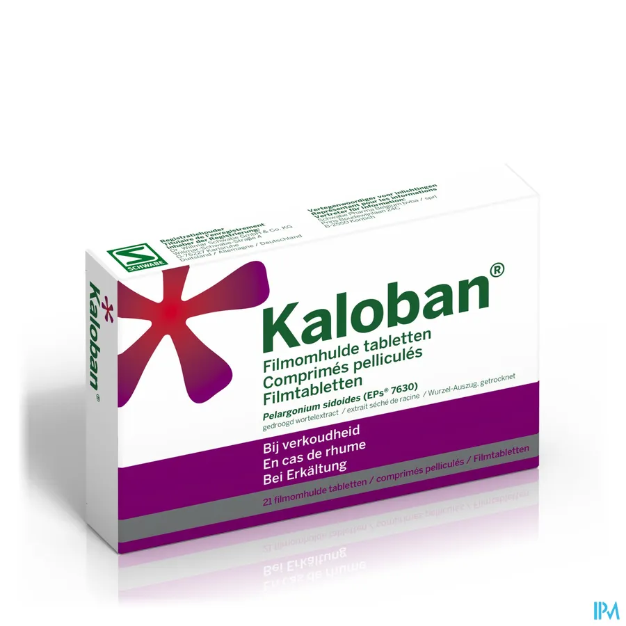 packshot van Kaloban bij Verkoudheid 21 Tabletten