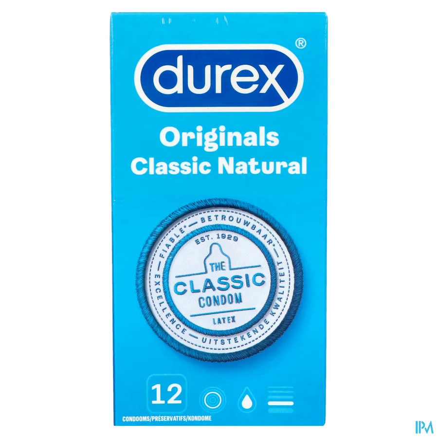 packshot van Durex Classic Natural 12 Condooms