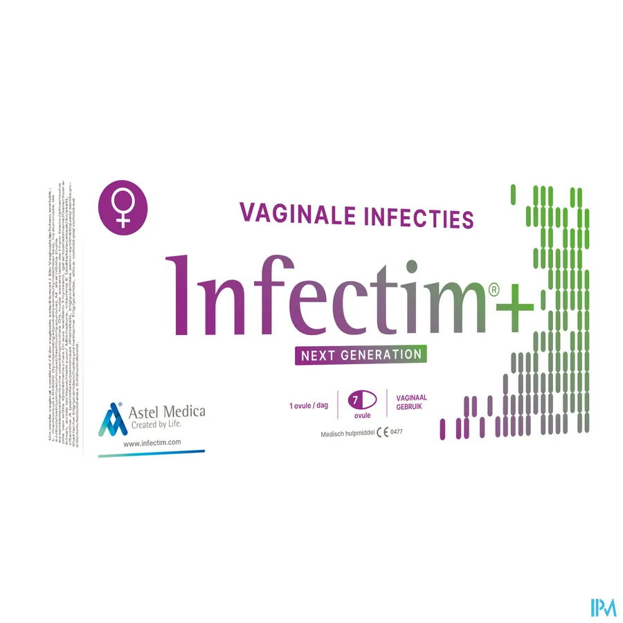 packshot van Infectim+ Vaginale Ovulen 7 stuks
