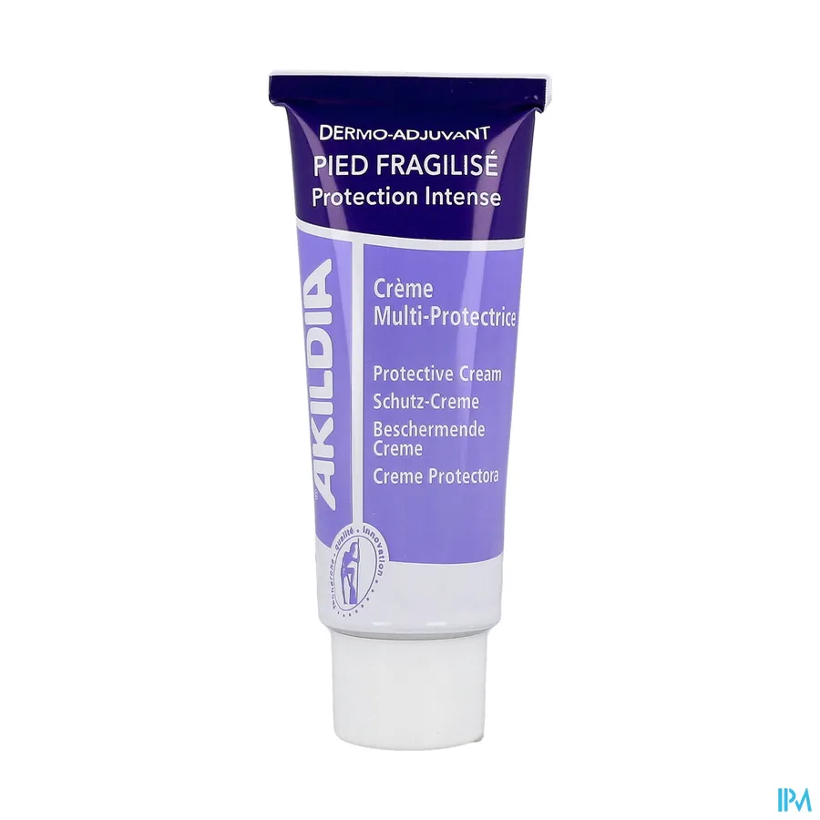 productshot van Akileïne Akildia Algemene Beschermende Crème voor de Diabetische Voet Tube 75 ml