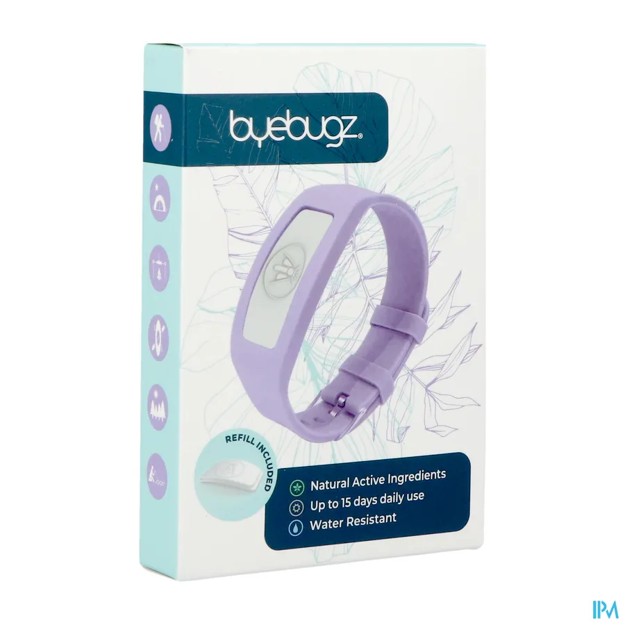 packshot van ByeBugz Bangles Fresh Lavender 1 stuk
