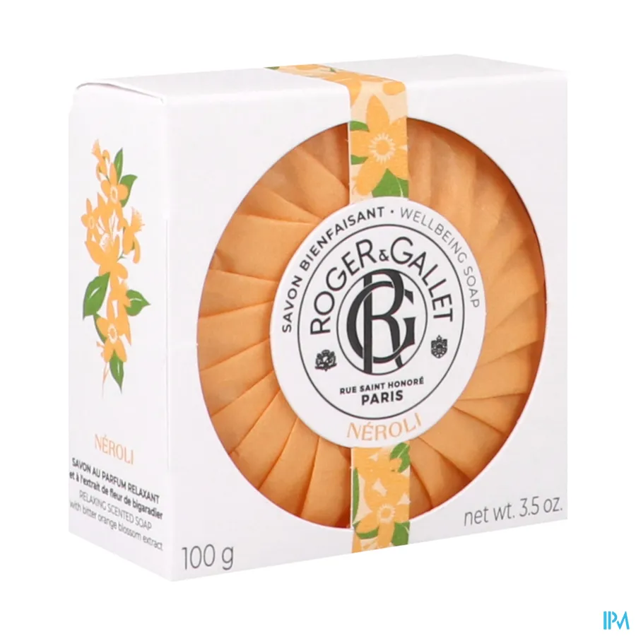 packshot van Roger & Gallet Néroli Zeep 100 g