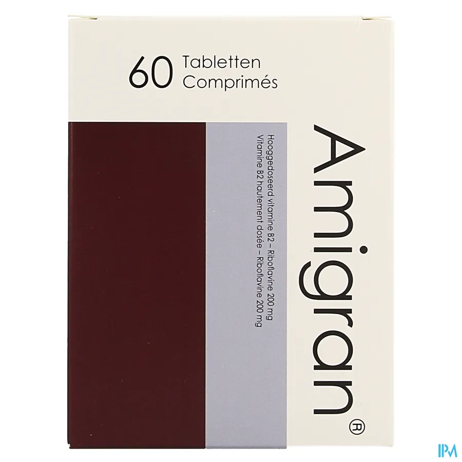 packshot van Amigran 60 tabletten