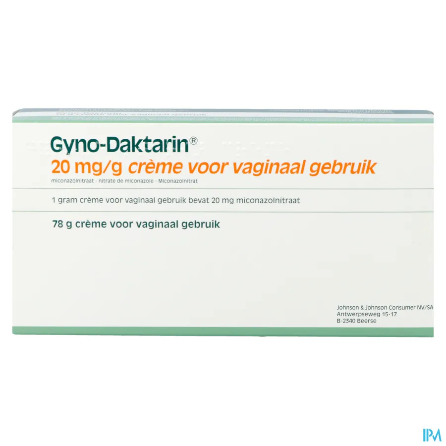 packshot van Gyno-Daktarin 78g crème