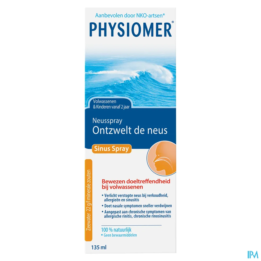 packshot van Physiomer Sinus Neusspray 135ml