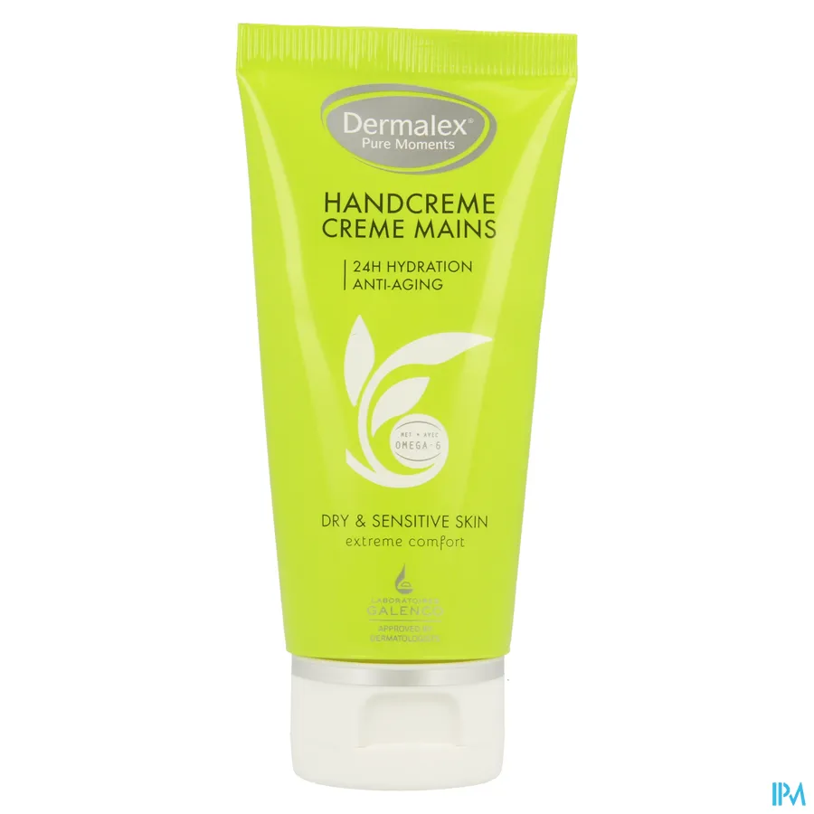 packshot van Dermalex Pure Moments Handcrème voor Droge en Gevoelige Huid 50 ml