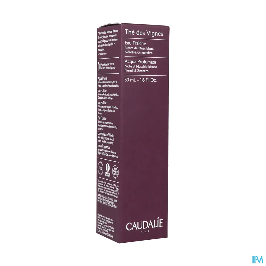 packshot van Caudalie Thé Des Vignes Fris Water 50 ml