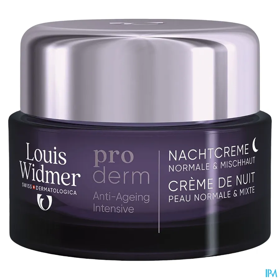 productshot van Louis Widmer Proderm Nachtcrème 50 ml - met parfum