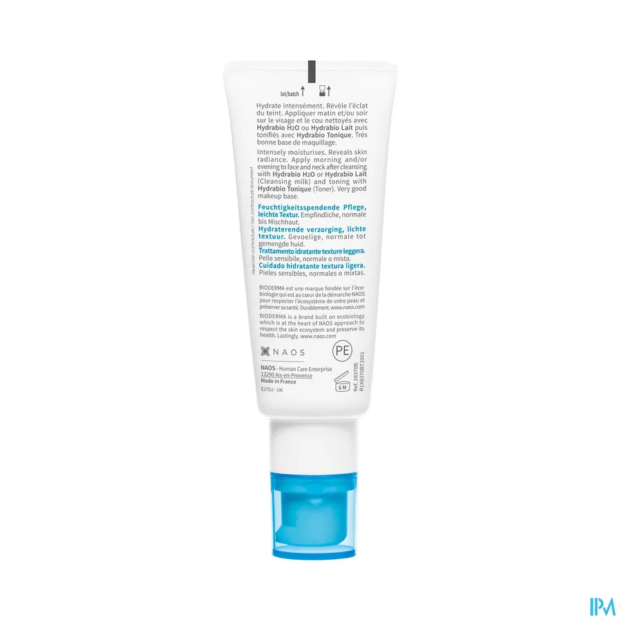 productshot van Bioderma Hydrabio Gel-Crème 40 ml