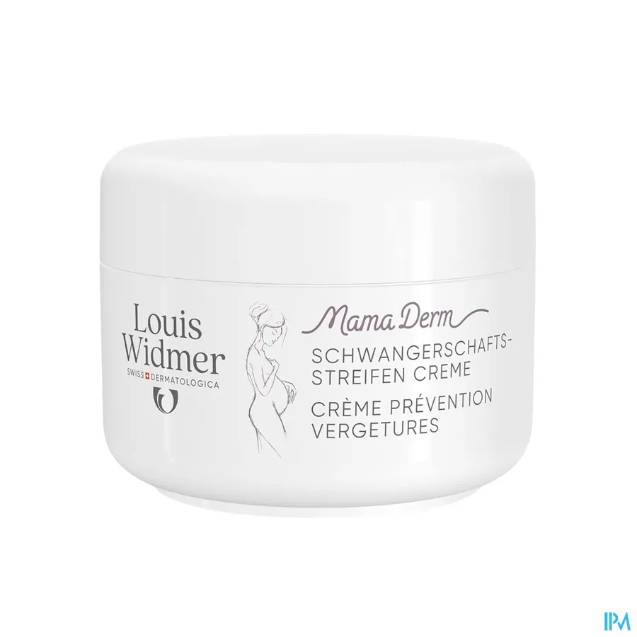 productshot van Louis Widmer MamaDerm Crème tegen Striemen 250 ml - zonder parfum