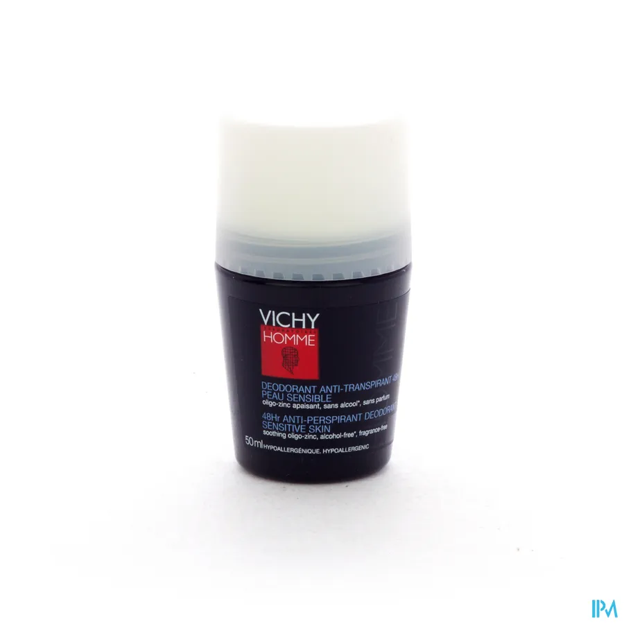 packshot van Vichy Homme Deodorant Roller Anti-Transpiratie 48 uur 50 ml