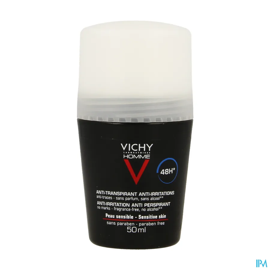 packshot van Vichy Homme Deodorant Roller Anti-Transpiratie 48 uur 50 ml