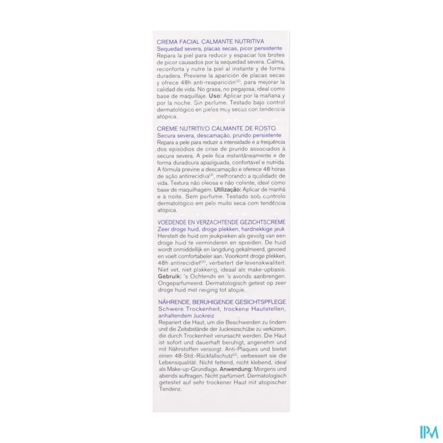 packshot van Uriage Xémose Voedende Gezichtscrème 40 ml