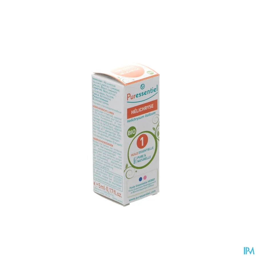 packshot van Puressentiel Essentiële Olie Strobloem Bio 5 ml