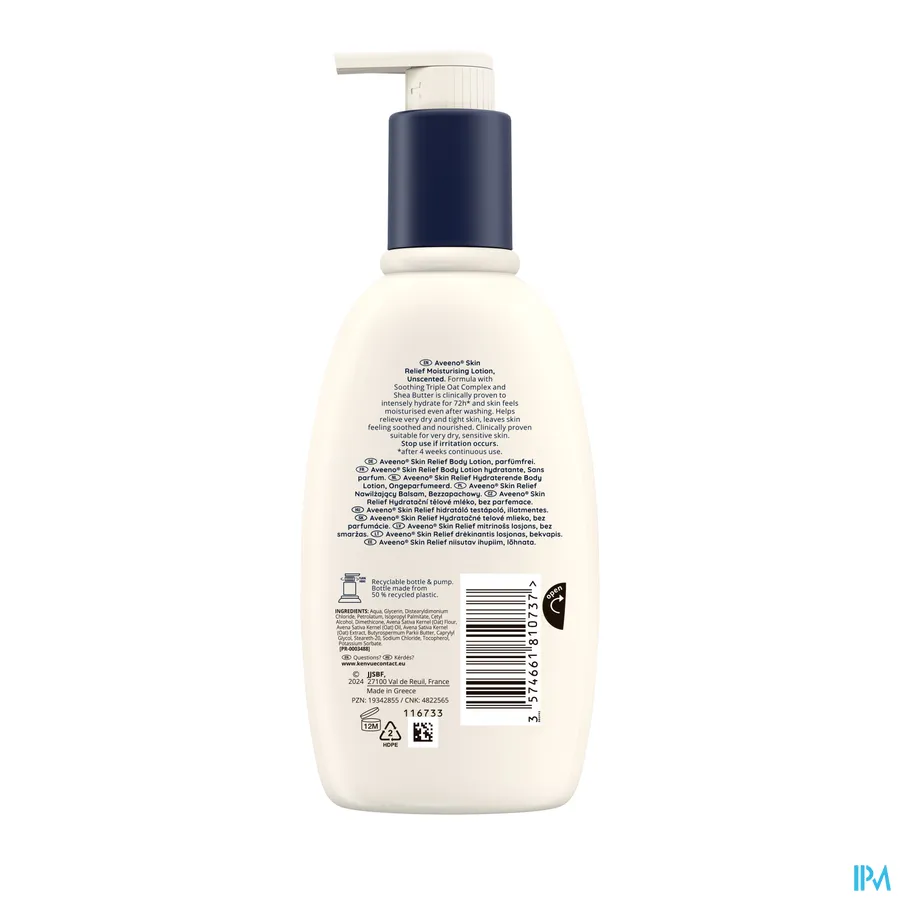 packshot van Aveeno Skin Relief Hydraterende Lotion 300 ml