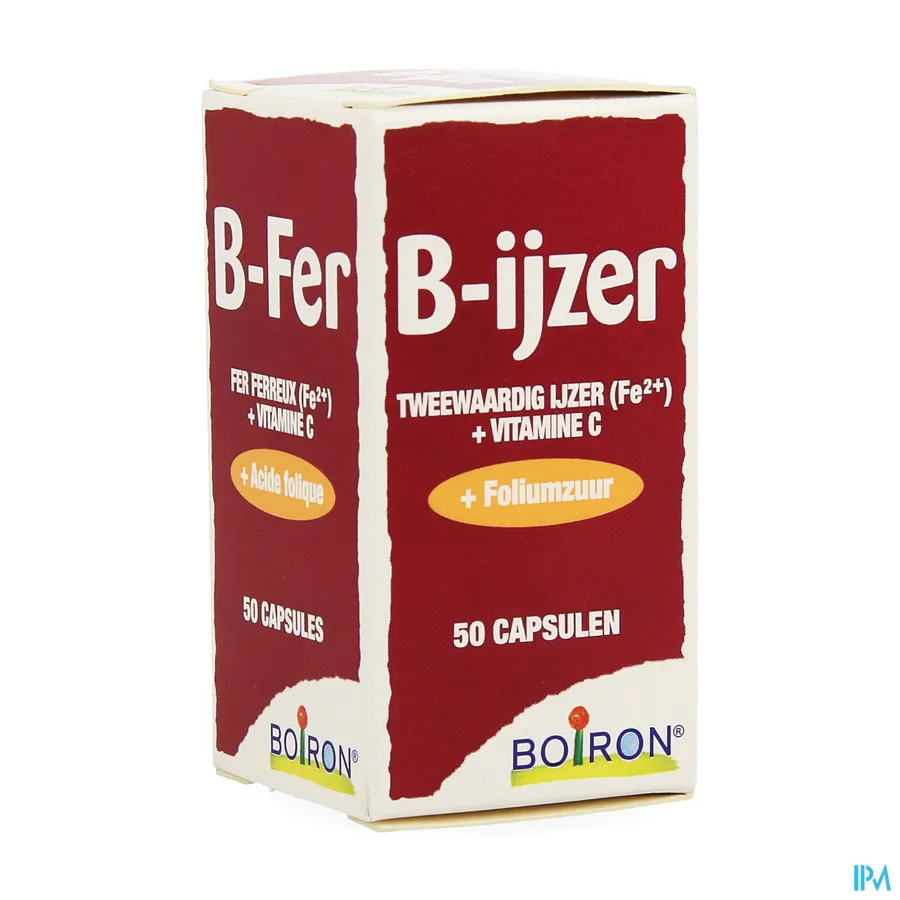 packshot van B-ijzer 50 capsules