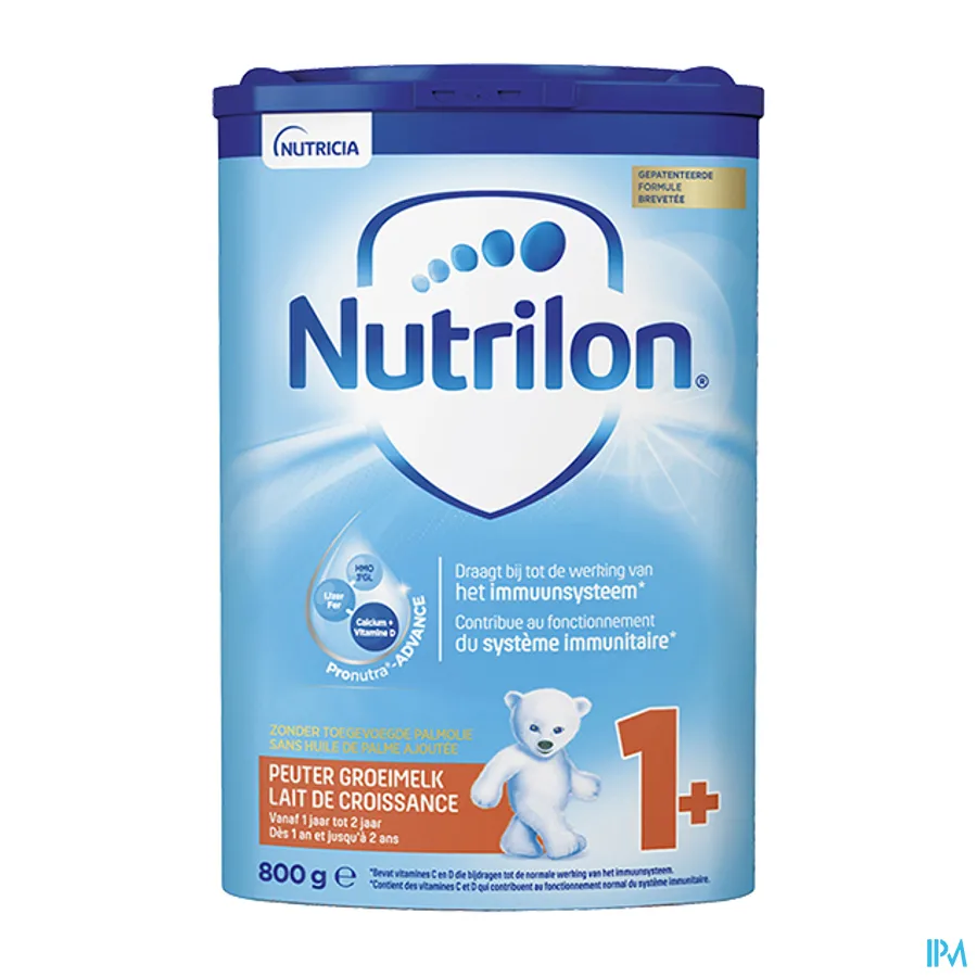 packshot van Nutrilon 1+ Groeimelk 800 g