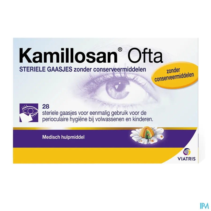 packshot van Kamillosan Ofta Kompressen 28 stuks
