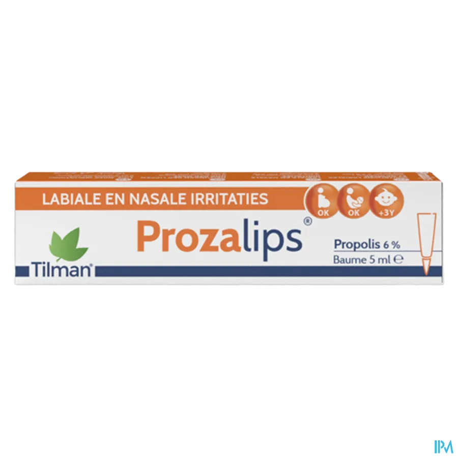 packshot van Prozalips Balsem tegen Labiale en Nasale Irritaties met 6% Propolis 5 ml
