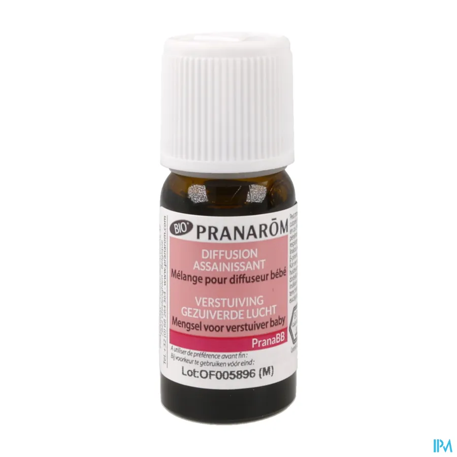 productshot van Pranarom PranaBB Verstuiving Gezuiverde Lucht 10 ml