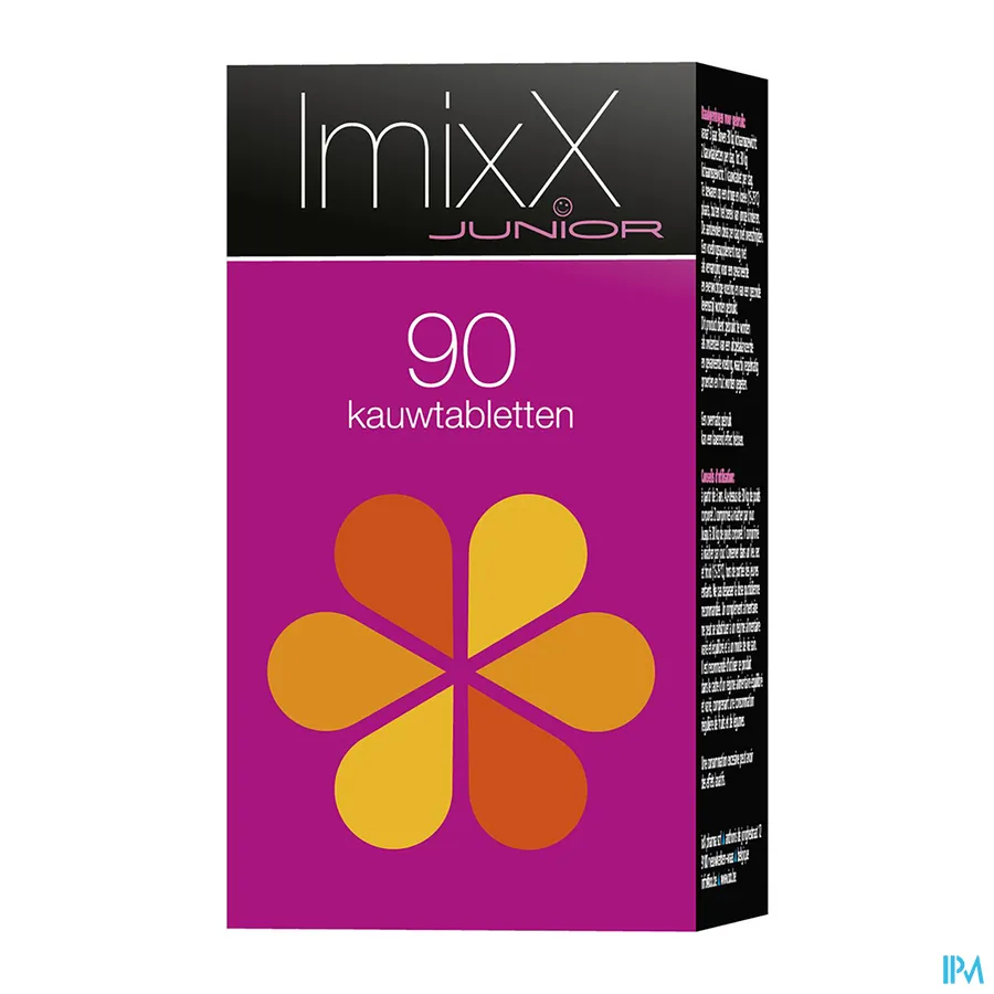 packshot van ImixX Junior 90 Kauwtabletten met Frambozensmaak
