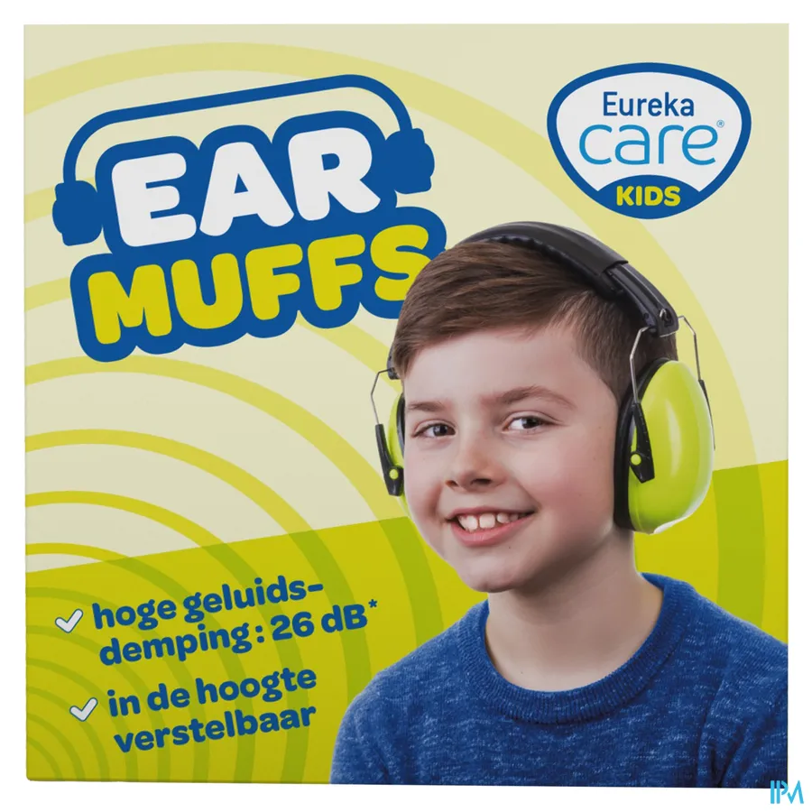packshot van In Hoogte Verstelbare Gehoorbeschermingskoptelefoon voor Kinderen 'Groen' met Geluidsdemping van 27 dB