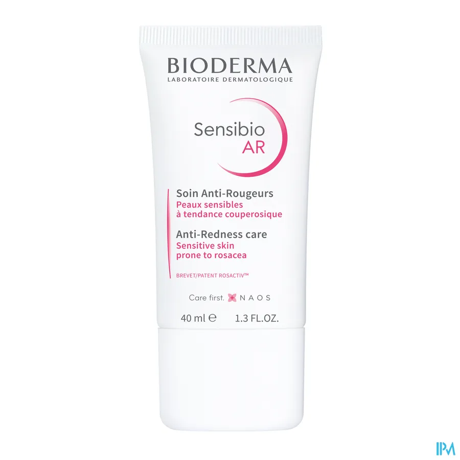 packshot van Bioderma Sensibio AR Creme tegen roodheid 40ml