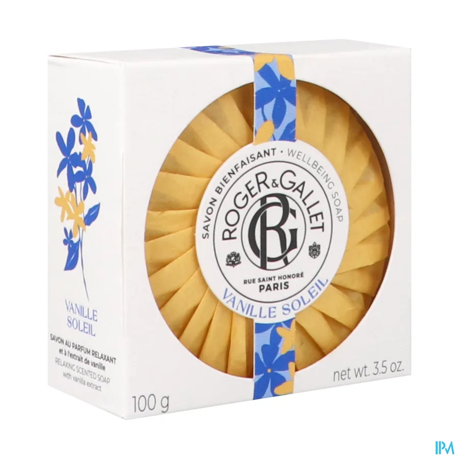 packshot van Roger&gallet Vanille Soleil Zeep 100g