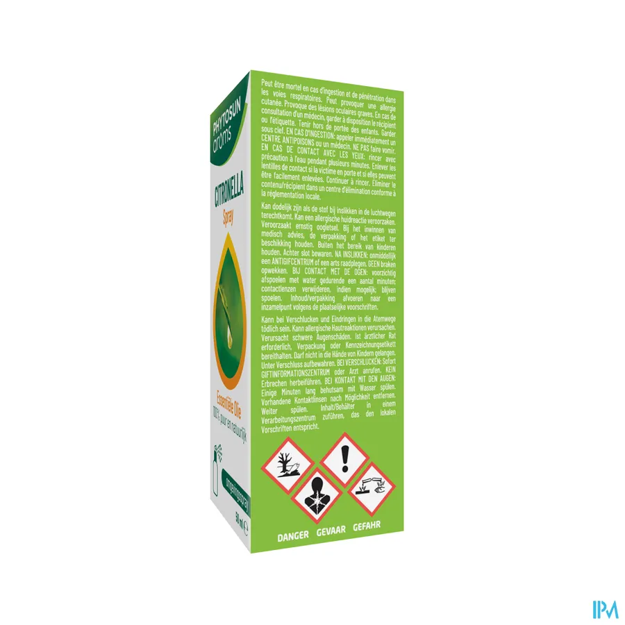 packshot van Phytosun Citronella Spray 50 ml